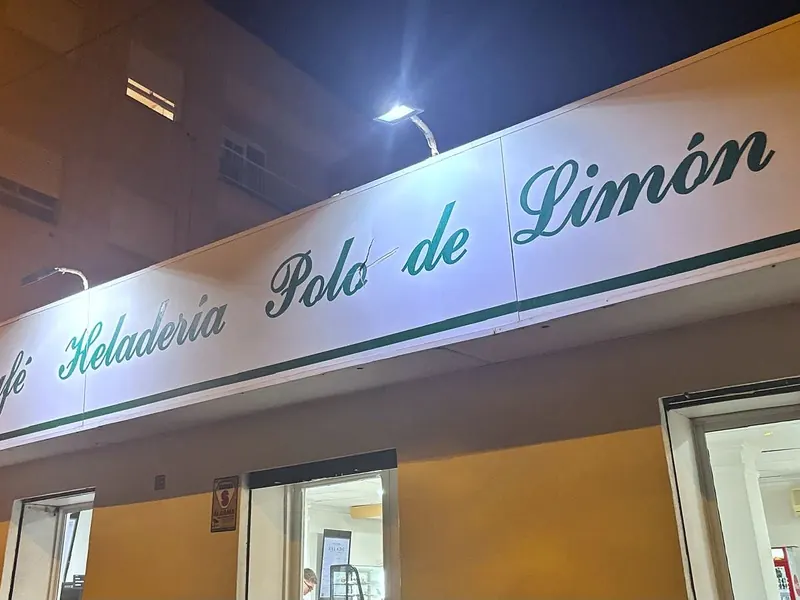 Rótulo de Café Heladería Polo de Limón